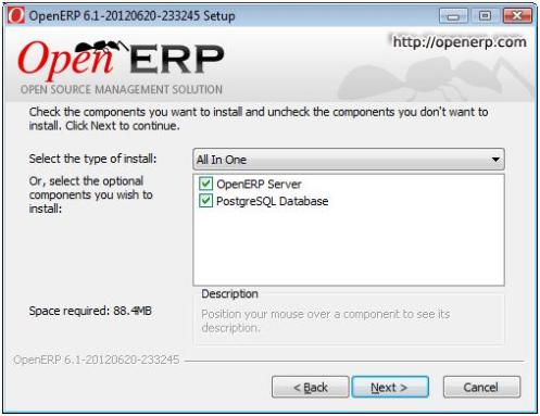 All in One installation to install OpenERP